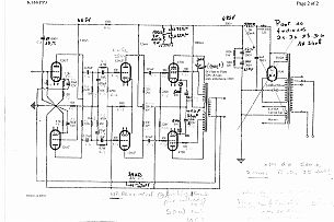 schema lumley R. Lumley avait prévu une filtrage en Pi (capa-self-capa) que j'ai remis (avec diodes à la place du tube redresseur). La composante résiduelle avant et après...