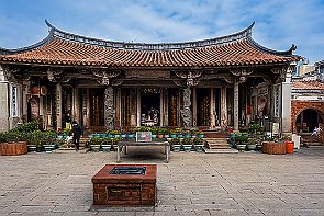 Perriere-Taiwan-3_9618 Lukang Lungshan Temple 1738, tout en bois et conservé en bon état. Ce qui est rare à Taïwan (guerres et tremblements de terre). -*-