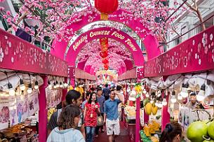 Thailande Marianne 2019 - DSCF6982 Tout est prétexte à une fête, là ce sont les cerisiers en fleurs et le nouvel an Chinois.